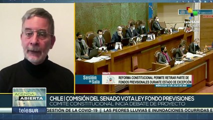 Senado de Chile discutirá el retiro de pensiones
