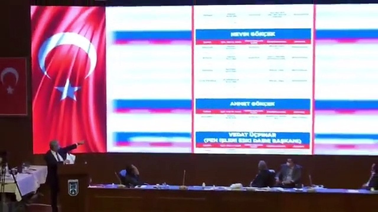 Ankara Büyükşehir Belediye Başkanı Mansur Yavaş, torpille işe girenlerin listesini dev ekrandan ifşa etti