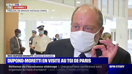 Télécharger la video: Éric Dupond-Moretti en appelle à la Constitution pour défendre la nomination de Gérald Darmanin comme ministre de l'Intérieur