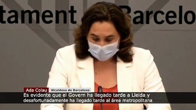 Colau: El Govern ha llegado tarde a Lleida y desafortunadamente al área metropolitana