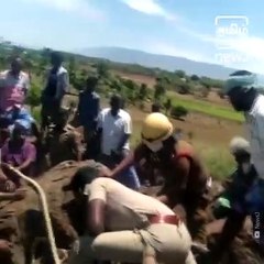 12 Year Old Boy Trapped Between Boulders Rescued In Trichy