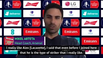 Arteta delighted to have Lacazette at Arsenal