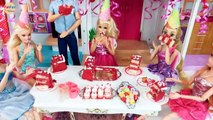 Barbie doll Birthday Party Rapunzel Elsa Ken Pesta Ulang Tahun Boneka Barbie Festa de aniversário