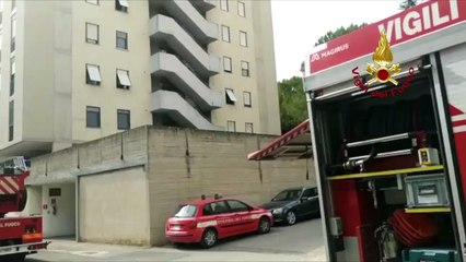 Terni - Incendio al settimo piano di un edificio (17.07.20)