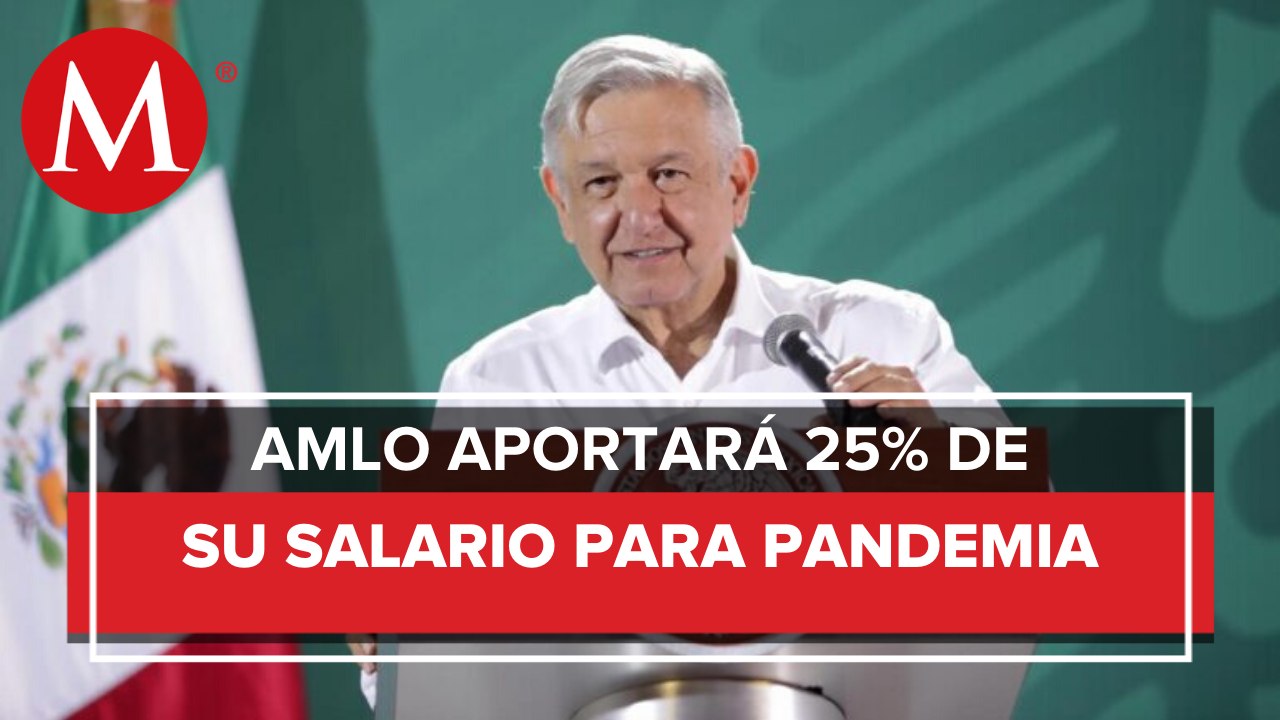 Aportaciones de funcionarios a pandemia de coronavirus son voluntarias: AMLO
