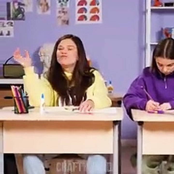 11 Funny SCHOOL PRANKS -- School Hacks & Fun Tricks by Crafty Panda