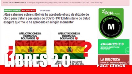 ¿ES UN BULO QUE BOLIVIA AUTORIZA EL DIÓXIDO DE CLORO PARA TRATAR EL VIRUS CHINO?