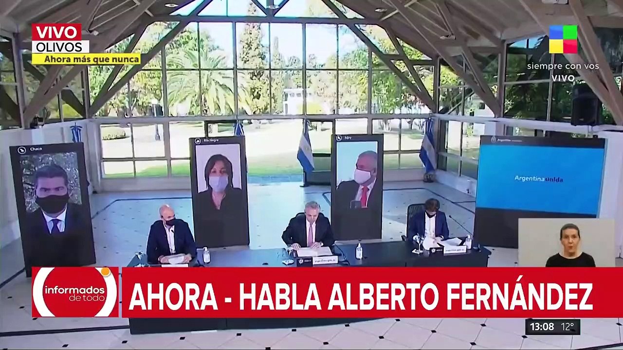 Alberto Fernández: "Los casos aumentaron y el 8...