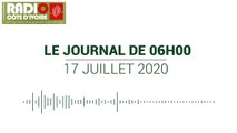 Journal de 6 heures du 17 juillet 2020 [Radio Côte d'Ivoire]