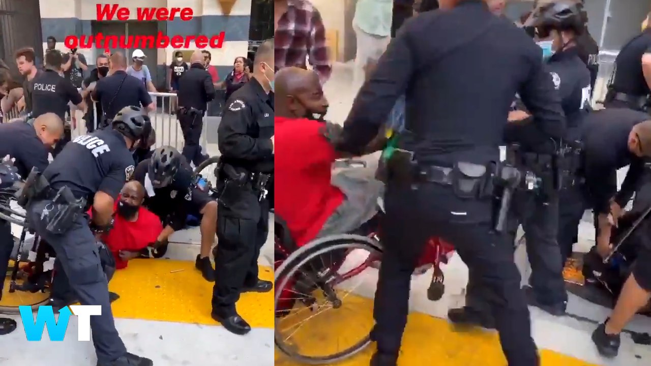 Viral Video Shows Police Throwing Black Lives Matter Protester Out Of Wheelchair