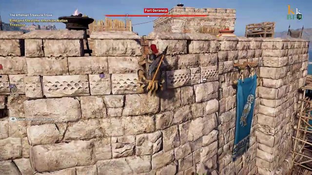 Assassins Creed Odyssey gameplay part in flames it disappears