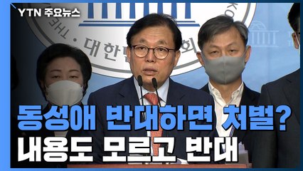 동성애 반대하면 처벌?...내용도 모르고 반대한 통합당 의원들 / YTN