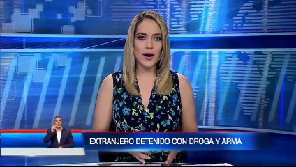 Extranjero fue detenido con sustancias sujetas a fiscalización y una arma en el norte de Guayaquil