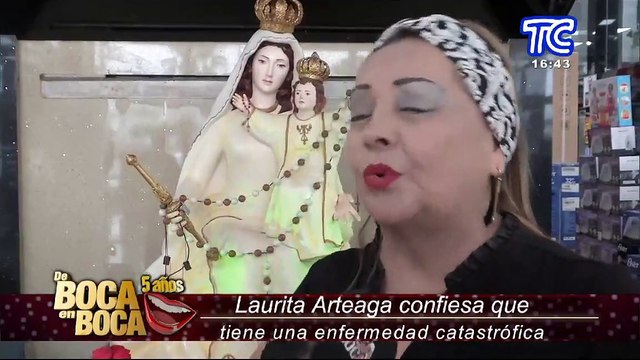 Me deprimo, pero la vida sigue adelante : Laurita Arteaga confiesa que sufre de una enfermedad catastrófica