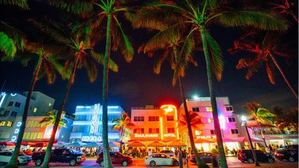 Young People Partying In Miami Beach