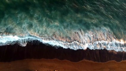 Drone view of beautiful beach