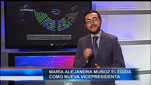 María Alejandra Muñoz fue elegida como la nueva vicepresidenta del Ecuador
