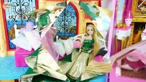 Barbie Dresses up New Party Dresses with Elsa Rapunzel Gaun Boneka Barbie Boneca Barbie Vestidos