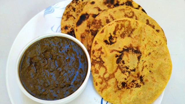 Makki ki Roti - Palak ki Sabzi - Ajmer Recipe - Ajmer Rasoi Khazaana