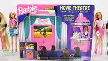 Barbie Movie Theatre Unboxing Review Toy Popcorn Machine دمية باربي لعبة Barbie Cinema Filme Teatro