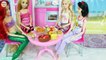 Barbie Rapunzel Ariel Snow white Princess House Morning boneka Barbie pagi Barbie boneca Manhã