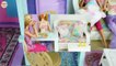 Barbie Rapunzel doll House Morning Routine Elsa Hair Salon Rumah boneka Barbie Boneca Barbie Casa
