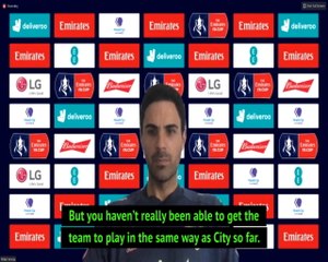Arteta won't rush plans to emulate Manchester City's style