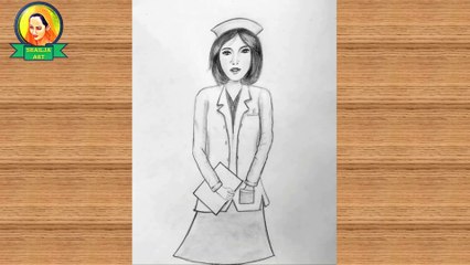 Video herunterladen: How to Draw a Nurse | How to Draw NURSE Sketch Art for Beginners Step by Step Drawing | shailja art