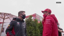 Christian Horner taquin avec Sebastian Vettel