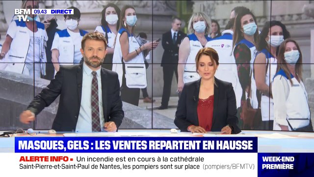 Les ventes de masques et de gels hydroalcooliques repartent à la hausse