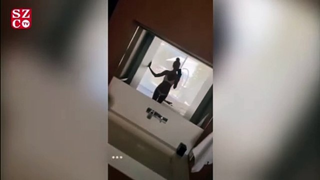 Burcu Esmersoy tatile doyamadı