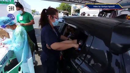WATCH: COVID-19 Drive-Thru Testing Center in Manila