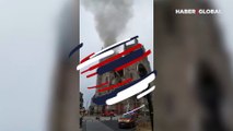 Fransa'da Nantes Katedrali'nde korkunç yangın!