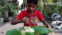 Yummy Food RICE FISH Curry Eatting Village Kids Tufayet Pagla - FISH CURRY Recipe