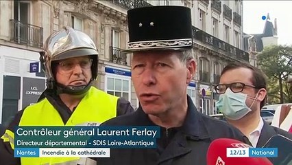Nantes : un incendie à la cathédrale