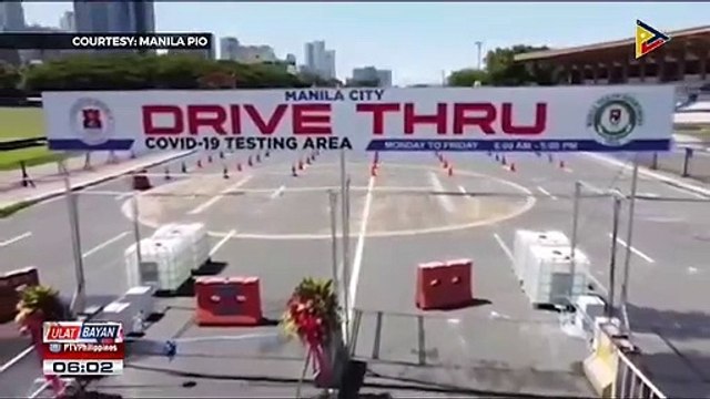 Second drive thru CoVID-19 testing facility binuksan ng Manila LGU