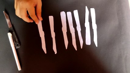 Paper knife | cut tomato from paper knife | paper origami | Experiments