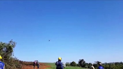 Helicóptero é mobilizado para resgate de homem que quase teve perna amputada na área rural