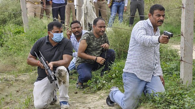 Vikas Dubey encounter: STF recreates the event in Kanpur