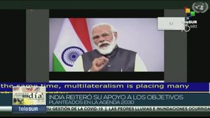 India reitera apoyo a objetivos planteados en Agenda 2030