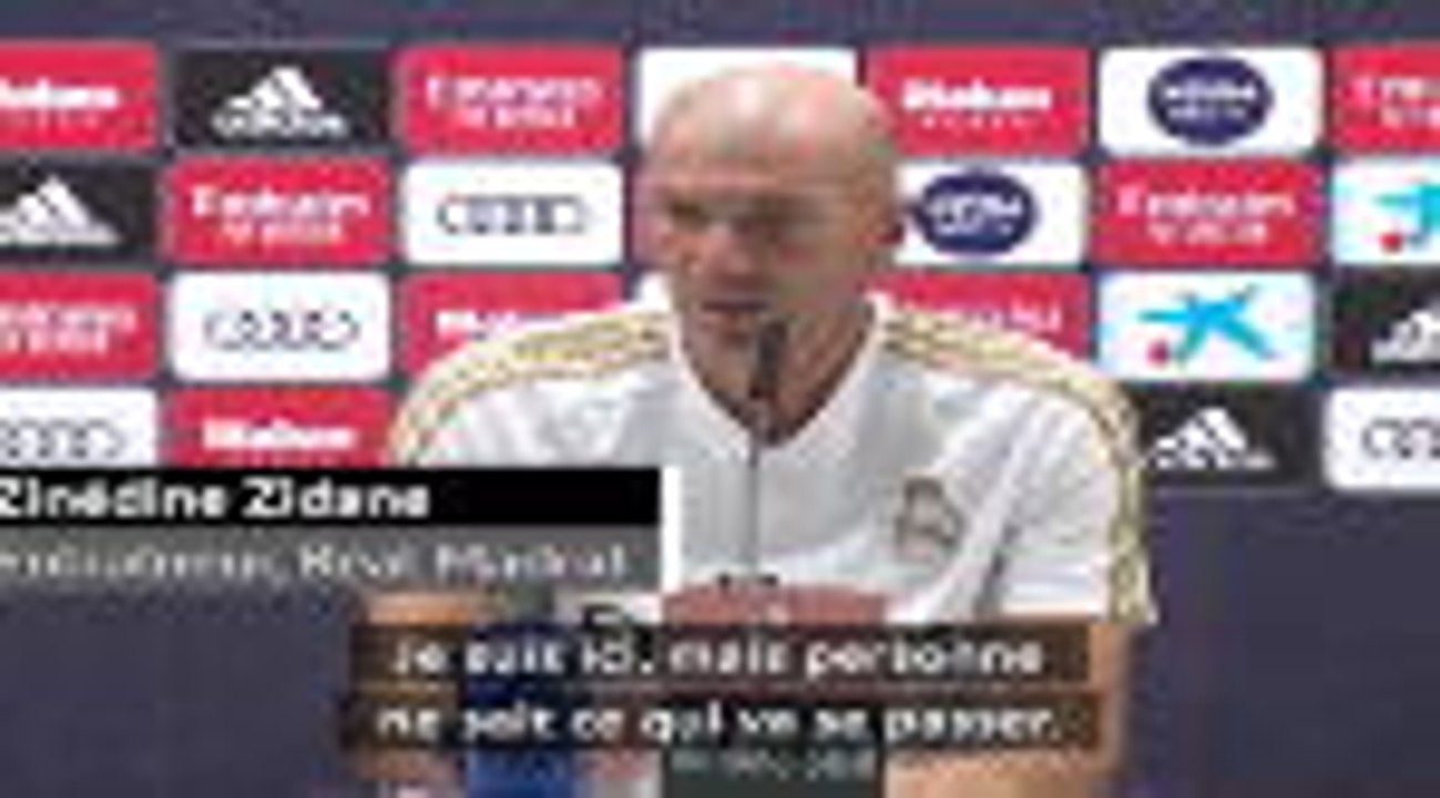 38e j. - Zidane sur son futur : "Tout change tellement vite en football"