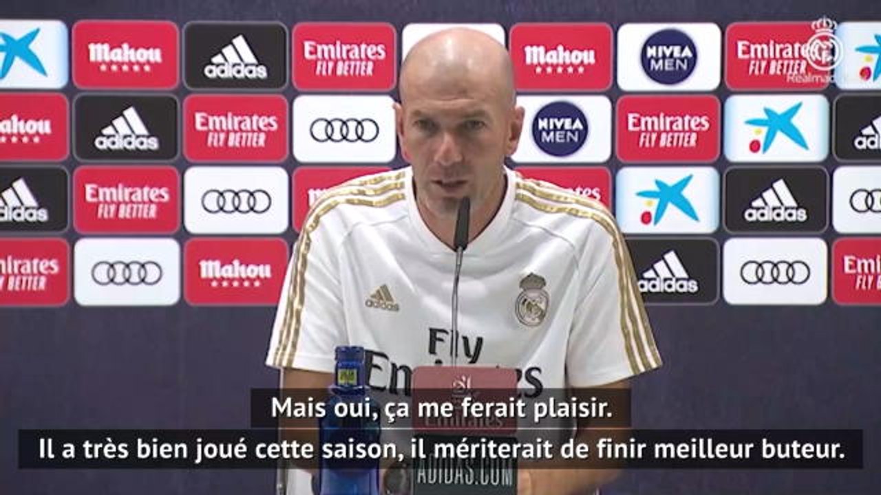 38e j. - Zidane : "Benzema pichichi ? J'aimerais beaucoup !"