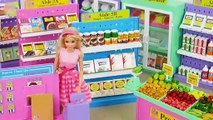 I ❤️ 2 Shop Barbie Deluxe Supermarket, Morning Ready for School boneka Barbie Supermercado