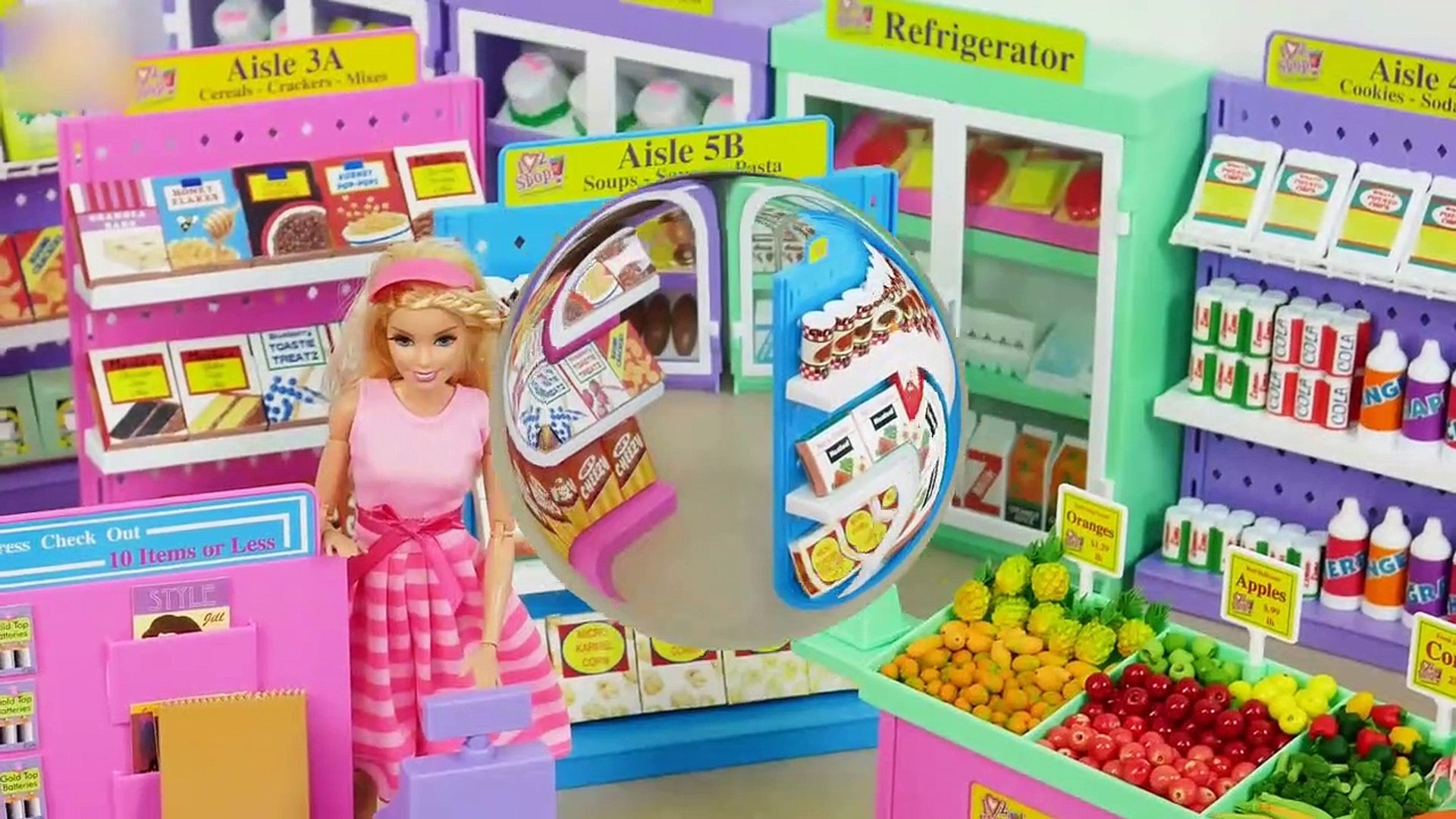 I Love to Shop Supermarket Barbie Grocery Shopping Toko kelontong Barbie  Puppe Supermarkt - video Dailymotion