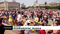 روسیه؛ ده‌ها هزار نفر در اعتراض به بازداشت فرماندار متهم به قتل تظاهرات کردند