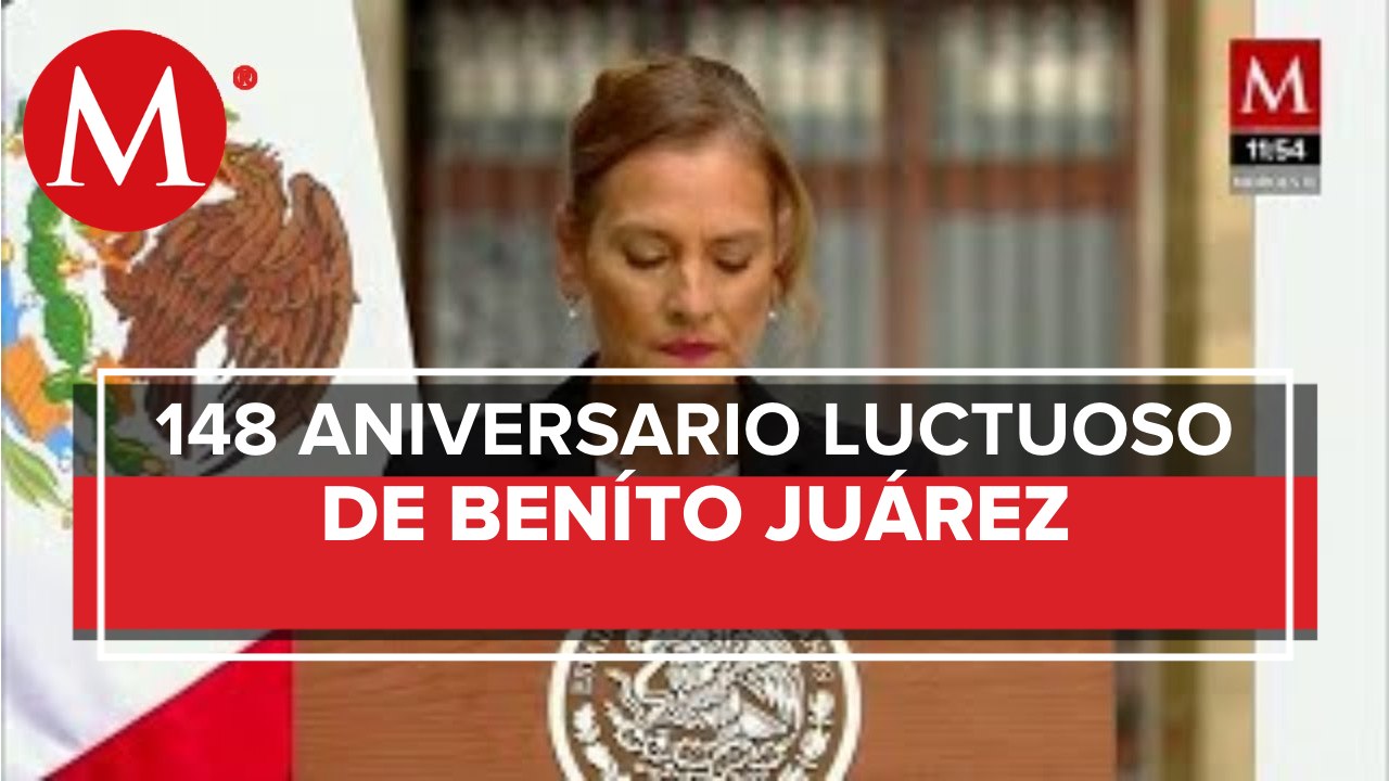 Beatriz Gutiérrez Müller recordó a Benito Juárez con carta de Justo Sierra