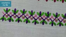 Hand Embroidery Border Design - Decorative Stitches - Border Design For Dress