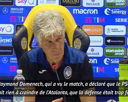Quarts - Gasperini répond avec ironie aux critiques de Raymond Domenech