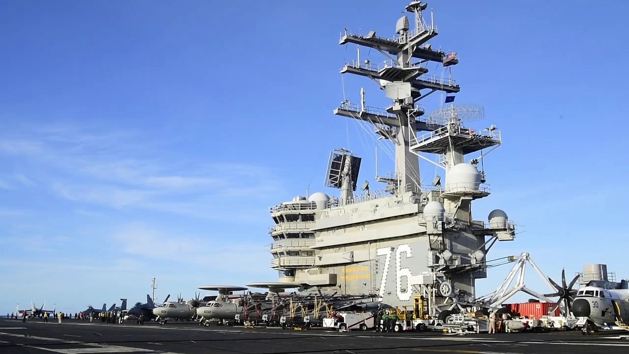 US Navy • Dual Carrier Operations •  South China Sea July 18, 2020