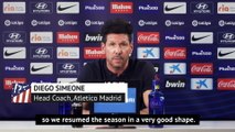 Atletico primed for Champions League push - Simeone
